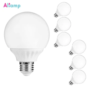 E26 E27 LED Bulb Globe G25 Vanity Light Lamp Warm 2700K Daylight 5000K 45W Equivalent 6W for Bedroom Washroom Mirror 6Pack
E26 E27 LED Bulb Globe G25 Vanity Light Lamp Warm 2700K Daylight 5000K 45W Equivalent 6W for Bedroom Washroom Mirror 6Pack