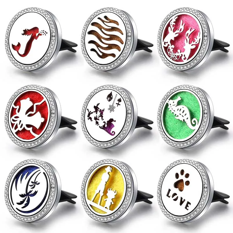 New Zircon Car Air Freshener Stainless Steel Aroma Essential Oil Diffuser Perfume Locket Car Pendant Mermaid Car Air Outlet Clip
New Zircon Car Air Freshener Stainless Steel Aroma Essential Oil Diffuser Perfume Locket Car Pendant Mermaid Car Air Outlet Clip