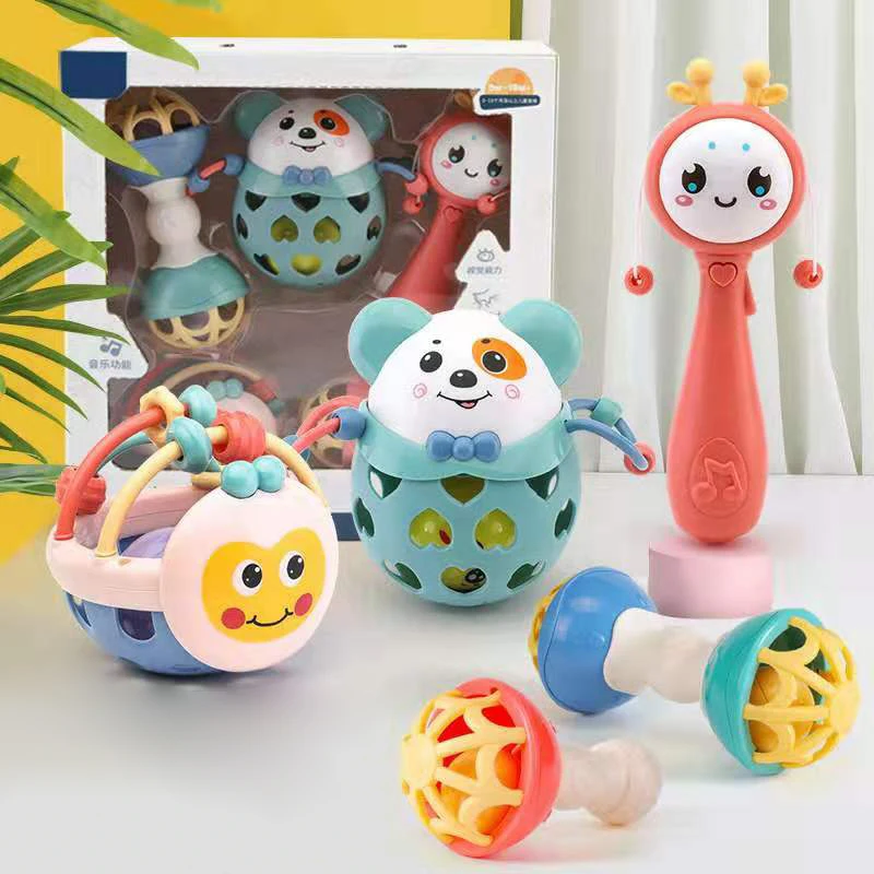 5 Pcs/Set Baby Early Learning Colorful Montessori Toy Teething Kids Educational Crib Mobiles Baby Teether Rattle Toys Gifts
5 Pcs/Set Baby Early Learning Colorful Montessori Toy Teething Kids Educational Crib Mobiles Baby Teether Rattle Toys Gifts