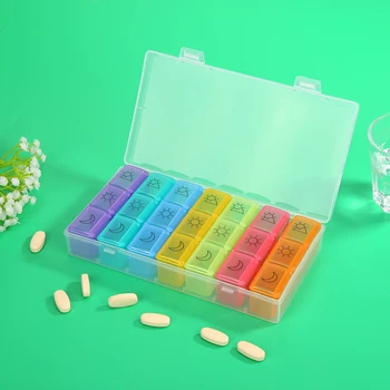 1pc Colorful 7 Days Weekly Tablet Pill Medicine Box Holder Storage Dispenser Organizer Pill Box Splitters for Home Travel
1pc Colorful 7 Days Weekly Tablet Pill Medicine Box Holder Storage Dispenser Organizer Pill Box Splitters for Home Travel