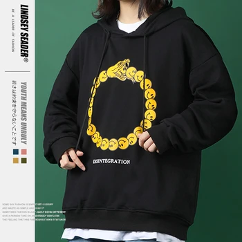 Women Mens 2020 Harajuku Hoodie Sweatshirt Funny Smile Face Snake Mens Streetwear Hip Hop Hoodie Pullover New Fashoon Hooded 
Women Mens 2020 Harajuku Hoodie Sweatshirt Funny Smile Face Snake Mens Streetwear Hip Hop Hoodie Pullover New Fashoon Hooded