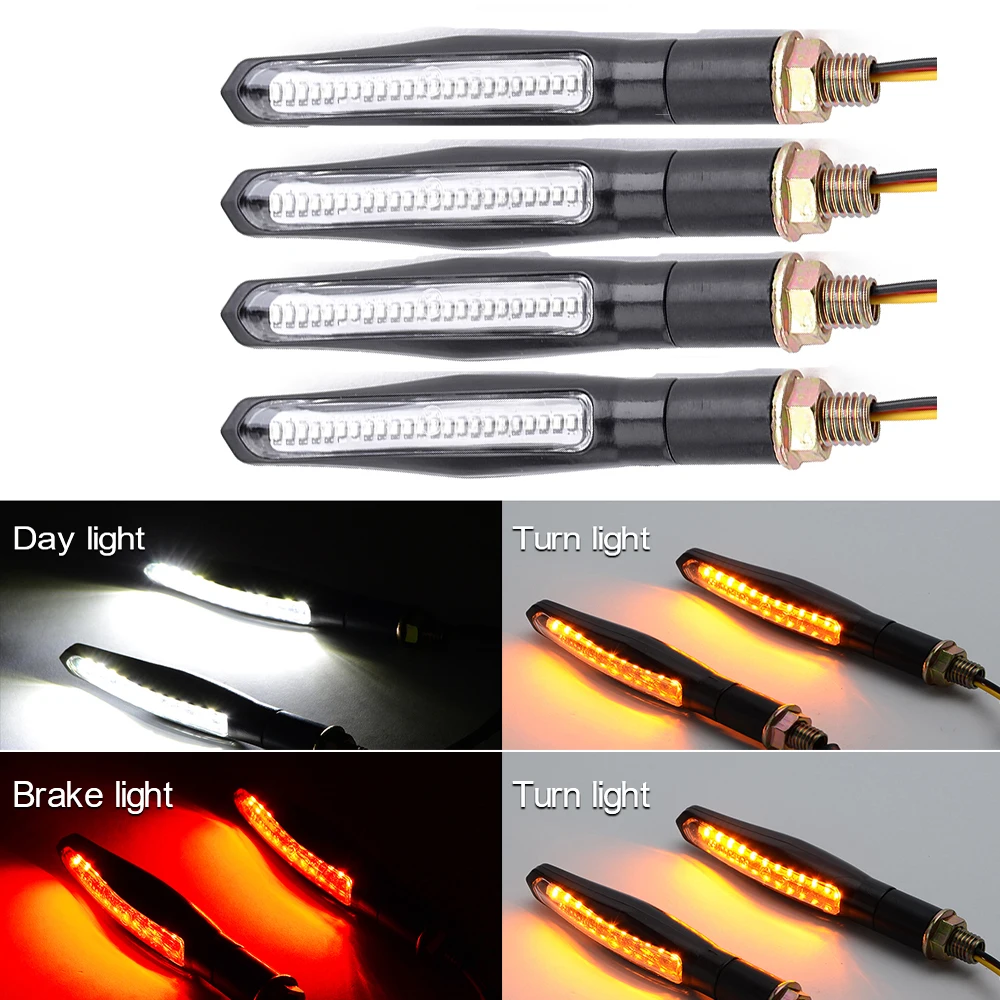 BJMOTO 4Pcs Universal Led Turn Signal Indicators Motorcycle LED Flashing Turn Signals Lights For Honda, Kawasaki, Yamaha, Suzuki
BJMOTO 4Pcs Universal Led Turn Signal Indicators Motorcycle LED Flashing Turn Signals Lights For Honda, Kawasaki, Yamaha, Suzuki