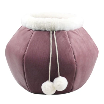 Home Winter Cat Bed Warm Small Animals Pet Supplies Dual Use Portable Foldable Kittens Easy Clean House Sleeping Soft 
Home Winter Cat Bed Warm Small Animals Pet Supplies Dual Use Portable Foldable Kittens Easy Clean House Sleeping Soft