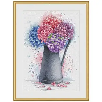 Colorful hydrangea patterns Counted Cross Stitch 11CT 14CT 18CT DIY Chinese Cross Stitch Kits Embroidery Needlework Sets
Colorful hydrangea patterns Counted Cross Stitch 11CT 14CT 18CT DIY Chinese Cross Stitch Kits Embroidery Needlework Sets