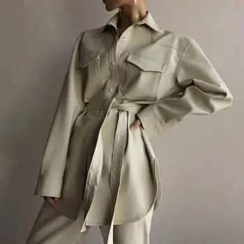 Ladies Spring Fall Casual Faux Leather Coat Women Pu Long Leather Motor Jacket Vintage Leather Trench Coat
Ladies Spring Fall Casual Faux Leather Coat Women Pu Long Leather Motor Jacket Vintage Leather Trench Coat