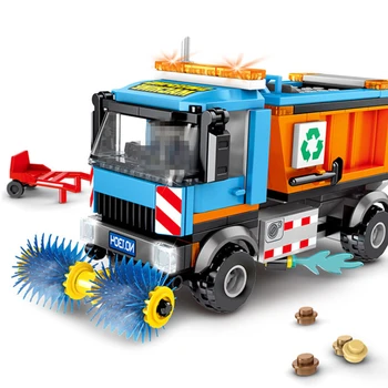 206PCS City Construction Vehicles Sweeper Cleaning Car Building Blocks Garbage Trcuk Model Bricks Kids Toys For Children Gifts
206PCS City Construction Vehicles Sweeper Cleaning Car Building Blocks Garbage Trcuk Model Bricks Kids Toys For Children Gifts