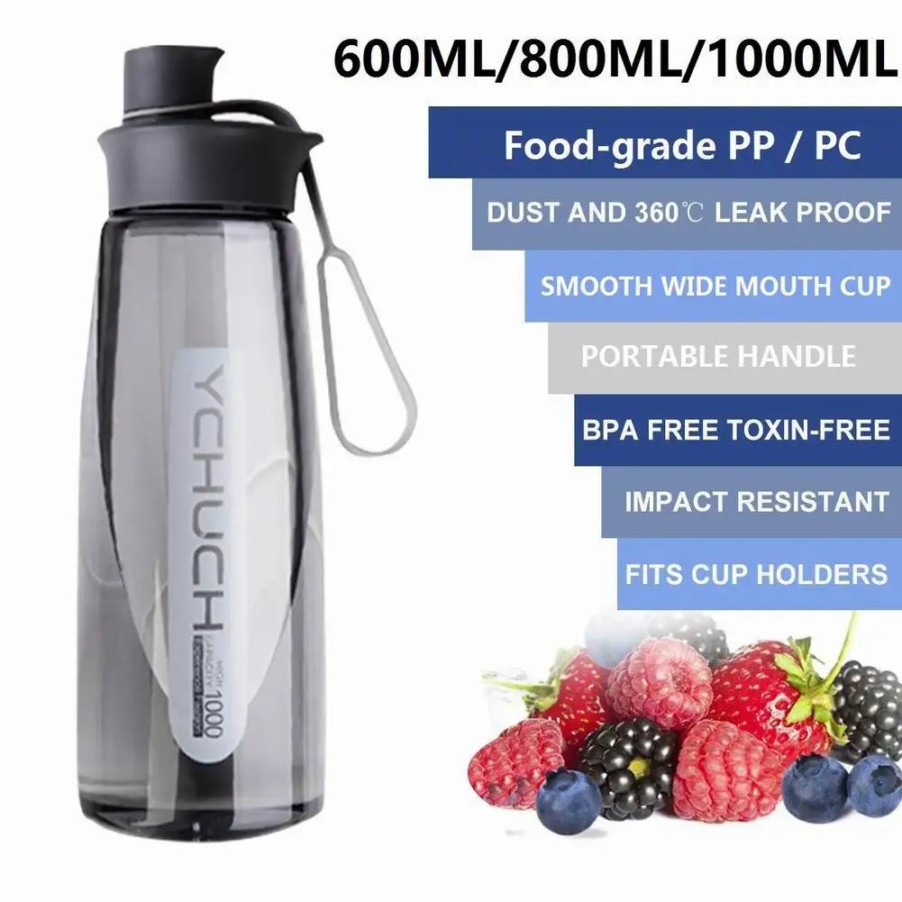 Leak-proof Sports Water Bottle Portable 600/800/1000 Ml Large Capacity Food-Grade With Tea Filter Space Cup
Leak-proof Sports Water Bottle Portable 600/800/1000 Ml Large Capacity Food-Grade With Tea Filter Space Cup