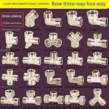 1/2IN copper plating pipe fittings stainless steel color live joint tee elbow copper tee joint Y type tee corner tee 50pcs
1/2IN copper plating pipe fittings stainless steel color live joint tee elbow copper tee joint Y type tee corner tee 50pcs