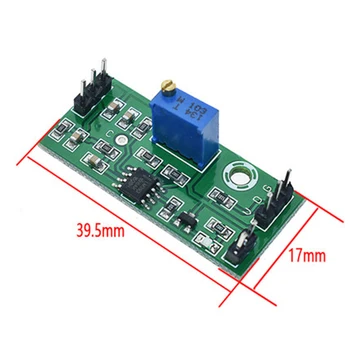 LM393 voltage comparator module adjustable precision signal waveform shaping high level dual output LED indication
LM393 voltage comparator module adjustable precision signal waveform shaping high level dual output LED indication