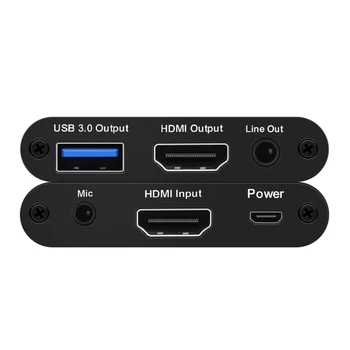 4K 1080P 60fps Computer PC Live Streaming Plate HDMI To USB 3.0 Audio Video Capture Card Game Recording Box Mic In TV Loop Out
4K 1080P 60fps Computer PC Live Streaming Plate HDMI To USB 3.0 Audio Video Capture Card Game Recording Box Mic In TV Loop Out