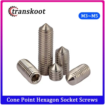 50Pcs DIN914 M3 M4 M5 Stainless Steel 304 Grub Screws Cone Point Hexagon Hex Socket Set Screws
50Pcs DIN914 M3 M4 M5 Stainless Steel 304 Grub Screws Cone Point Hexagon Hex Socket Set Screws