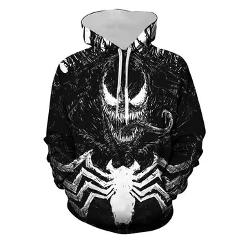 2019 Hot New Sweatshirt Customize Spider-man Design Venom Series 3D Printed Hoodies Unique Pullovers And Zipper Tops Men Women 
2019 Hot New Sweatshirt Customize Spider-man Design Venom Series 3D Printed Hoodies Unique Pullovers And Zipper Tops Men Women