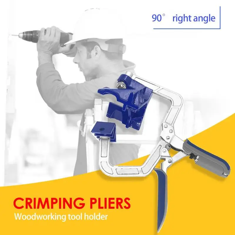 90 Degree Right Angle Woodworking Clamp Picture Frame Corner Clip Quick Fixed Corner Holder Woodworking Tools Hand Tool