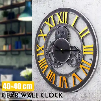 Large Handmade Wooden Wall Clock 40cm 3D Retro Rustic Decorative Luxury Art Gear Wall Clocks Vintage Home Restaurant Decor
Large Handmade Wooden Wall Clock 40cm 3D Retro Rustic Decorative Luxury Art Gear Wall Clocks Vintage Home Restaurant Decor