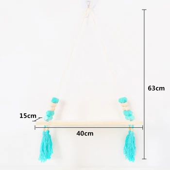 40*15cm Tassels Storage Shelf Rack Wall Hanging Wood Toys Model Baby Kid Room Mensola In Legno Massello
40*15cm Tassels Storage Shelf Rack Wall Hanging Wood Toys Model Baby Kid Room Mensola In Legno Massello