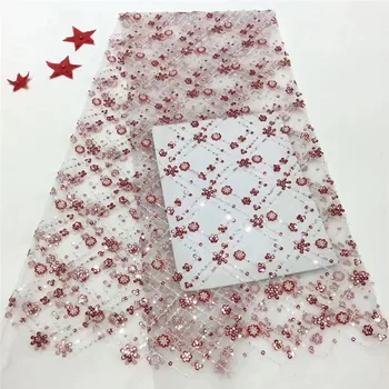 Latest Nigerian Lace 2020 Embroidery Flowers Sequins French Tulle Mesh Fabric Bridal Beaded High Quality African Lace Fabric
Latest Nigerian Lace 2020 Embroidery Flowers Sequins French Tulle Mesh Fabric Bridal Beaded High Quality African Lace Fabric