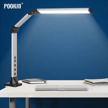 Long Arm Aluminum Desk Lamp Remote Control Dimming Metal Clamp Light Table Lamps For Office Living Room Eye Care Study Lamp 
Long Arm Aluminum Desk Lamp Remote Control Dimming Metal Clamp Light Table Lamps For Office Living Room Eye Care Study Lamp