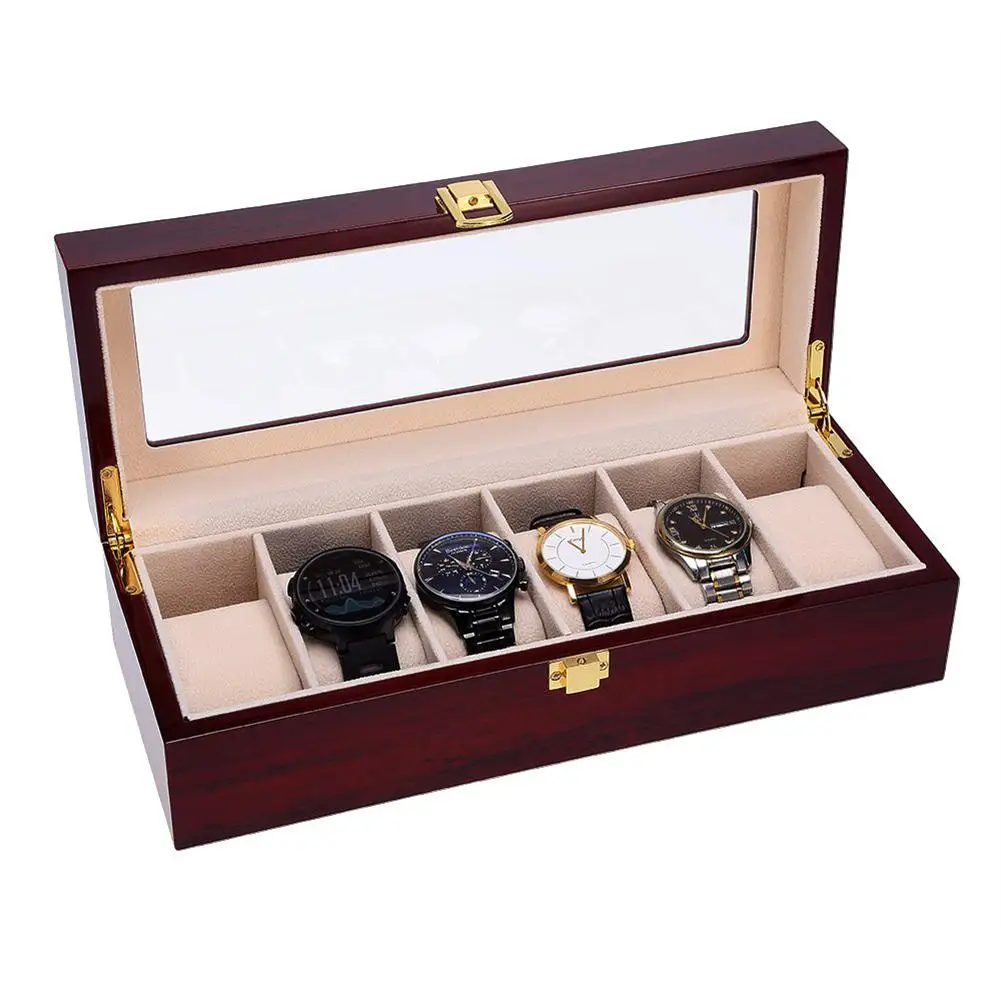 LTP 6/12 Position Paint Watch box Wooden Wrist Watch Display Box Jewelry Storage Case Exquisite Gift Box Watches Boxes Display W
LTP 6/12 Position Paint Watch box Wooden Wrist Watch Display Box Jewelry Storage Case Exquisite Gift Box Watches Boxes Display W