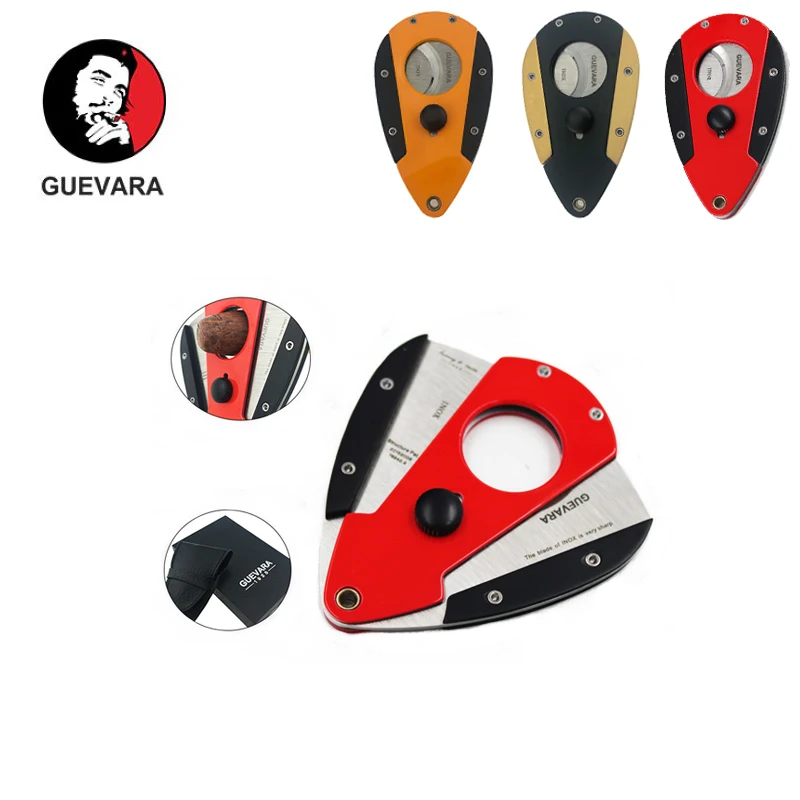 Guevara Cigar Cutter Stainless Steel Guillotine Double Cut High Quality with Attractive Gift Box
Guevara Cigar Cutter Stainless Steel Guillotine Double Cut High Quality with Attractive Gift Box