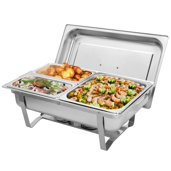 ZOKOP 9L*1 Three Sets of Dishes 1*1/2 2*1/4 Stainless Steel Rectangular Buffet Stove
ZOKOP 9L*1 Three Sets of Dishes 1*1/2 2*1/4 Stainless Steel Rectangular Buffet Stove