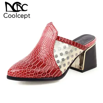 Coolcept Square Heels Women Pumps Fashion Pointed Toe Leathpattern Shoes Women Daily Casual Outdoor Female Footwear Size 32-43
Coolcept Square Heels Women Pumps Fashion Pointed Toe Leathpattern Shoes Women Daily Casual Outdoor Female Footwear Size 32-43