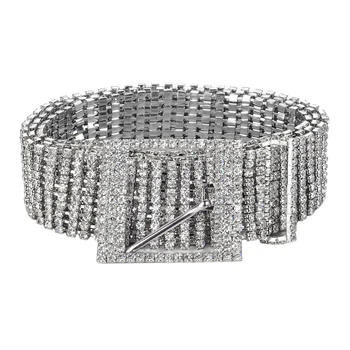 Fashion Women'S Rhinestone Belt Female Ten Row Bright Bride Wide Bling Crystal Diamond Waist Chain Belt Rhinestone
Fashion Women'S Rhinestone Belt Female Ten Row Bright Bride Wide Bling Crystal Diamond Waist Chain Belt Rhinestone