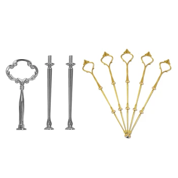 3 Tier Golden Cake Stand(5 SETS) Holder,Crown & 5Set 2 3 Tier Cake Plate Stand Heavy Metal Center
3 Tier Golden Cake Stand(5 SETS) Holder,Crown & 5Set 2 3 Tier Cake Plate Stand Heavy Metal Center
