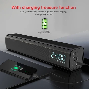 20W Simple Desktop Long Bar Home USB Power Jack Subwoofer Computer HD Sound Speaker Bluetooth Audio
20W Simple Desktop Long Bar Home USB Power Jack Subwoofer Computer HD Sound Speaker Bluetooth Audio