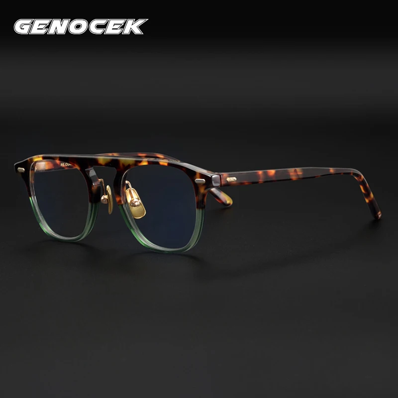 Luxury Men Vintage Pilot Acetate Glasses Frame Prescription Designer Eyeglasses Women Korean Myopia Optical Frame Eyewear
Luxury Men Vintage Pilot Acetate Glasses Frame Prescription Designer Eyeglasses Women Korean Myopia Optical Frame Eyewear