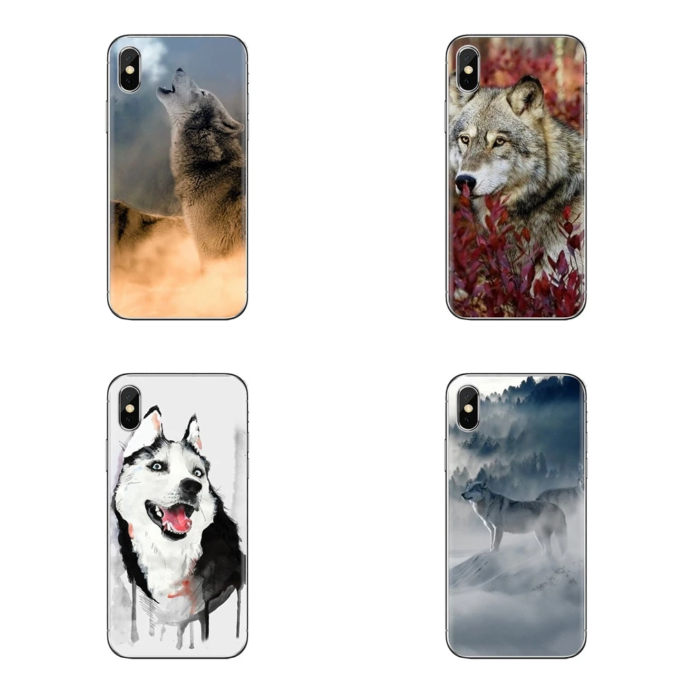 Для samsung Galaxy S3 S4 S5 мини S6 S7 край S8 S9 S10 Plus Note 3 4 5 8 9 животных волка Гибридный