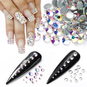 1440pcs Crystal White Nails Art Rhinestones Glass Flatback Diamond Stones 3D Shining Gem Strass Charm Manicure Decoration BE1610
1440pcs Crystal White Nails Art Rhinestones Glass Flatback Diamond Stones 3D Shining Gem Strass Charm Manicure Decoration BE1610