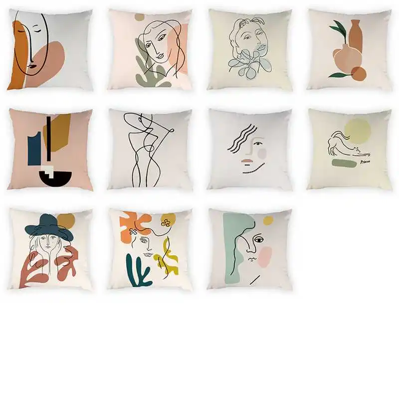 Nordic Minimalist Style Portrait Cushion Cover Composition of Woman Portrait Peach Skin Print Home Decor Throw Pillow 45*45cm
Nordic Minimalist Style Portrait Cushion Cover Composition of Woman Portrait Peach Skin Print Home Decor Throw Pillow 45*45cm