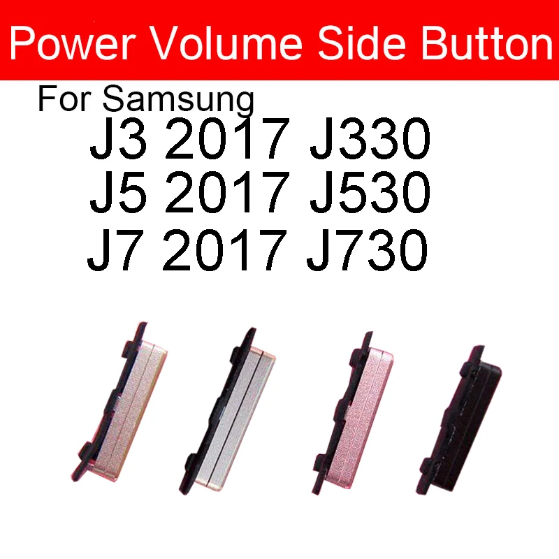 

3pcs/lot For Samsung Galaxy J3 J5 J7 2017 J330 J330F J530 J530F J730 J730F Volume + Power On Off Side Button Key Flex Cable