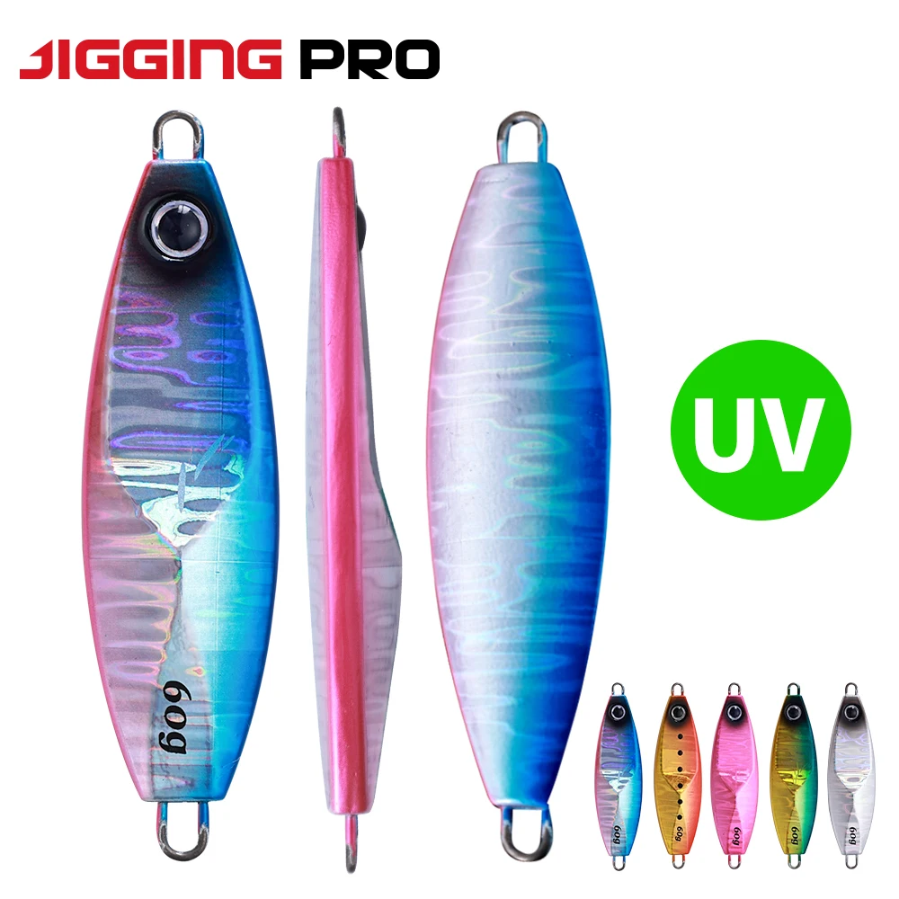 JIGGINGPRO UV Casting Jig Lures 60g 80g 100g 150 Jigging Fishing Baits Metal Jig Lures Fishing Tackle Saltwater For 2021 Summer
JIGGINGPRO UV Casting Jig Lures 60g 80g 100g 150 Jigging Fishing Baits Metal Jig Lures Fishing Tackle Saltwater For 2021 Summer