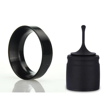2 Pcs Aluminum Idr ligent Dosing Ring for Brewing Bowl Coffee Powder for Espresso Barista Tool for 58mm Coffee Tamper Black
2 Pcs Aluminum Idr ligent Dosing Ring for Brewing Bowl Coffee Powder for Espresso Barista Tool for 58mm Coffee Tamper Black