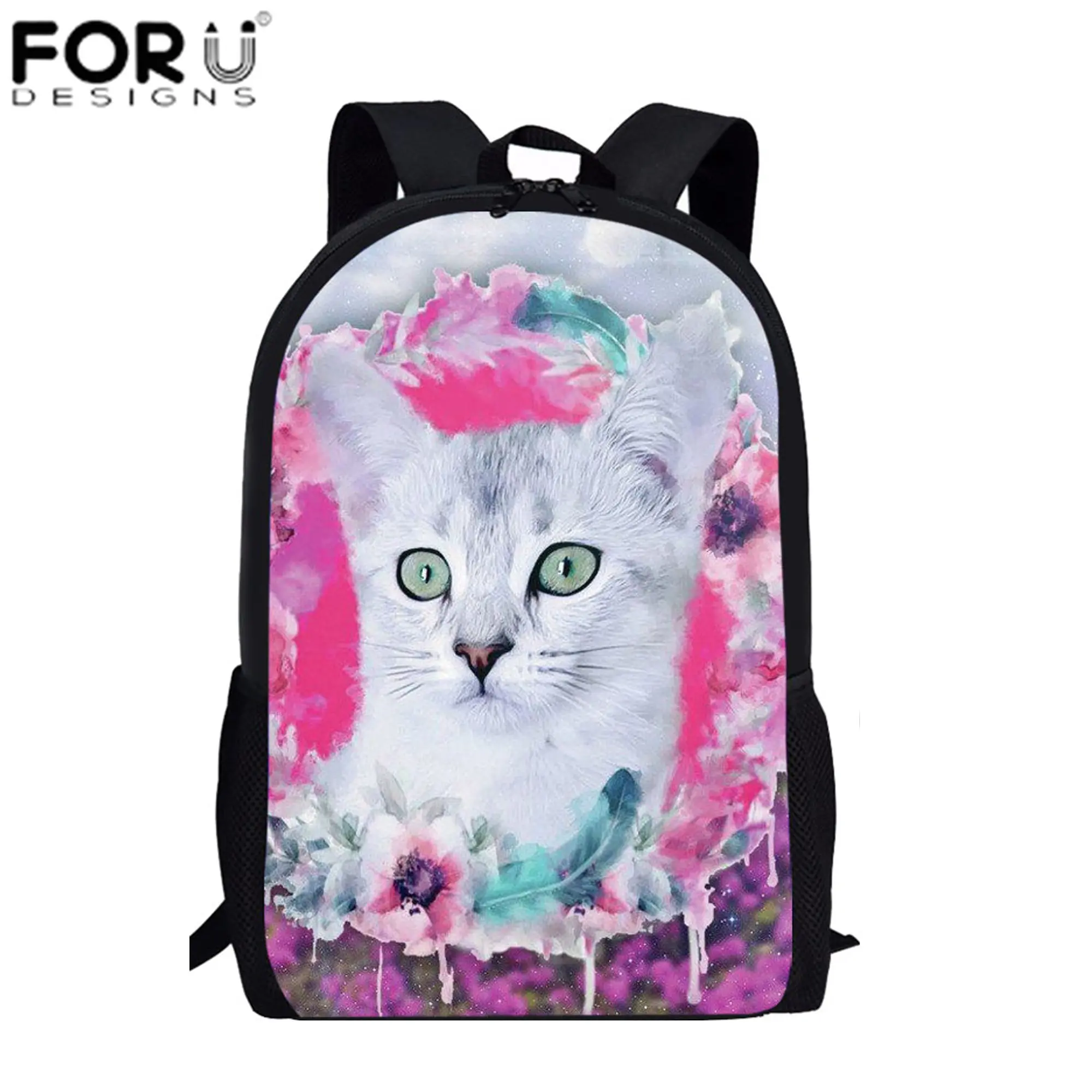 FORUDESIGNS Women Backpack White Cat Kitty Design School Backpacks For Teenage Girls School Bag Large Rucksack Travel Bags bolsa
FORUDESIGNS Women Backpack White Cat Kitty Design School Backpacks For Teenage Girls School Bag Large Rucksack Travel Bags bolsa