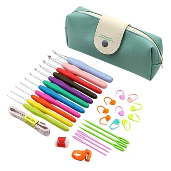 Protable Crochet Hooks Set Portable Multifunctional Sewing Tools Knitting Needles Sewing Tool Handles Knitting Needles Kit
Protable Crochet Hooks Set Portable Multifunctional Sewing Tools Knitting Needles Sewing Tool Handles Knitting Needles Kit