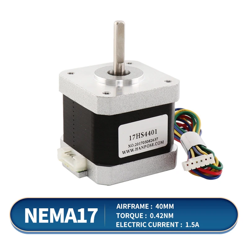 Шаговый двигатель Nema17 Micro 42, 40 мм, 1,5 А, 12 В, двухфазный, четырехпроводной, 42 Шаговый двигатель Nema17, двигатель для 3D-печати 
Шаговый двигатель Nema17 Micro 42, 40 мм, 1,5 А, 12 В, двухфазный, четырехпроводной, 42 Шаговый двигатель Nema17, двигатель для 3D-печати