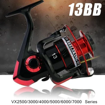 PULLINE Spinning Fishing Reel Metal Coil 13BB VX2500-7000 Series 5.5:1 Spinning Reel Boat Rock Fishing Wheel Reel
PULLINE Spinning Fishing Reel Metal Coil 13BB VX2500-7000 Series 5.5:1 Spinning Reel Boat Rock Fishing Wheel Reel