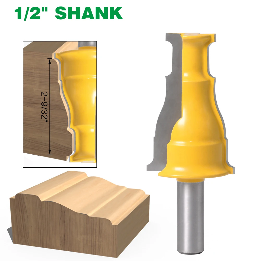 1PC 1/2" 12.7MM Shank Milling Cutter Wood Carving Door & Window Casing Router Bit Line Knife Tenon Cutter For Woodworking Tools
1PC 1/2" 12.7MM Shank Milling Cutter Wood Carving Door & Window Casing Router Bit Line Knife Tenon Cutter For Woodworking Tools