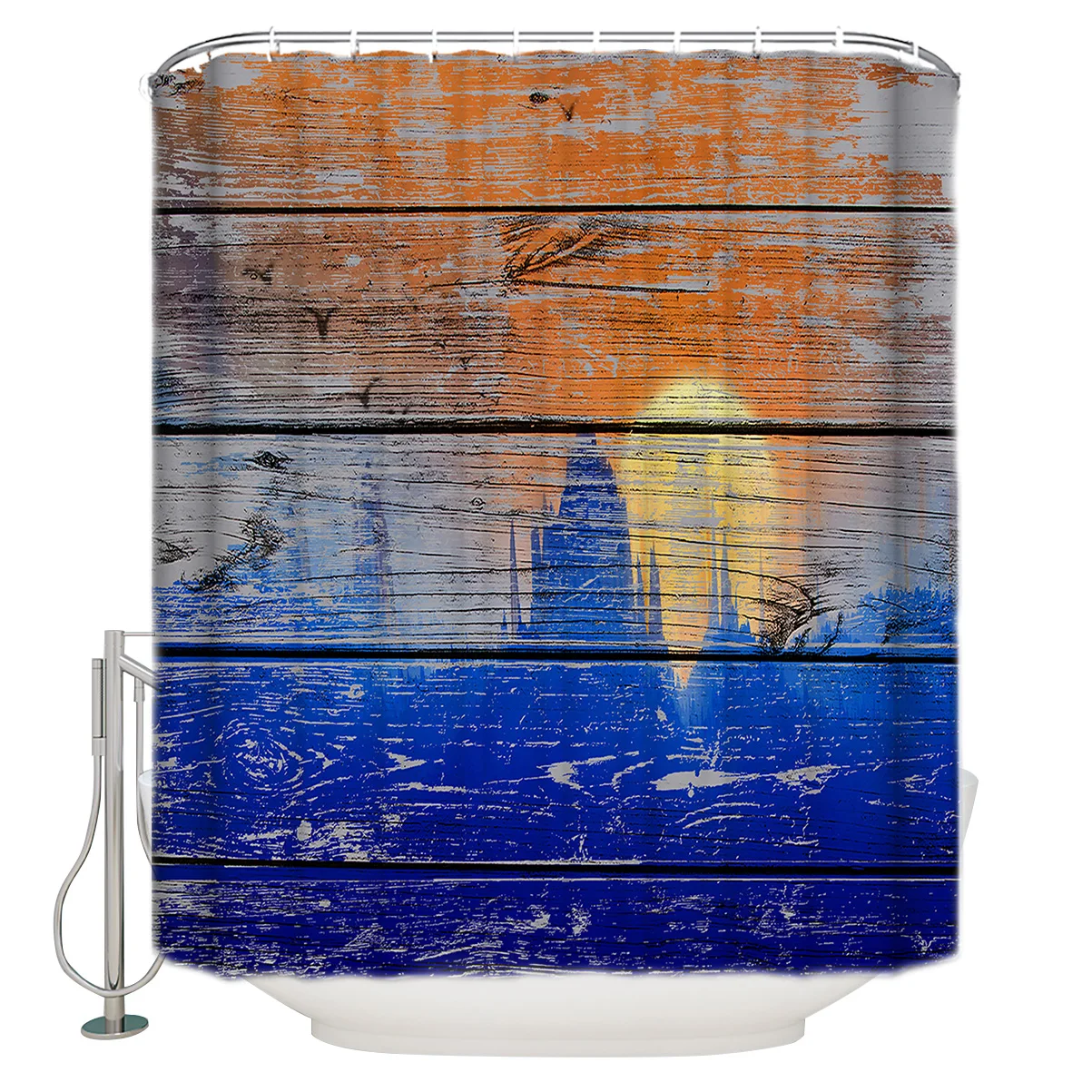 Sun Watercolor Wood Grain Ink Shower Curtain with Hooks Bamboo Trees with Ink in Traditional
Sun Watercolor Wood Grain Ink Shower Curtain with Hooks Bamboo Trees with Ink in Traditional