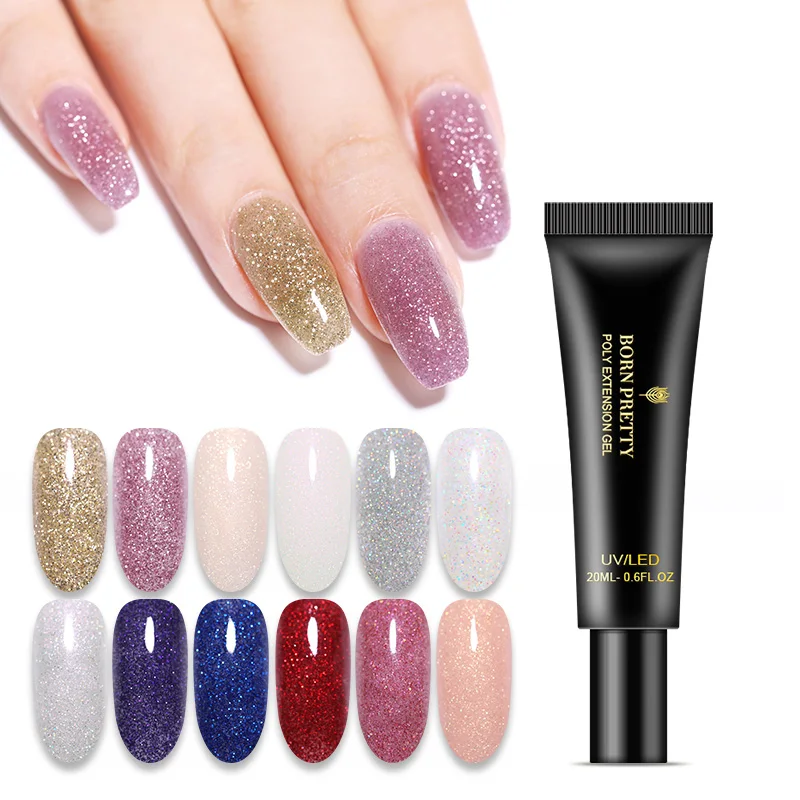 BORN PRETTY Glittering Extension Gel Nail Polish Colorful Nail Finger Extension Nail Tools Soak Off Extended UV Gel 20ml
BORN PRETTY Glittering Extension Gel Nail Polish Colorful Nail Finger Extension Nail Tools Soak Off Extended UV Gel 20ml
