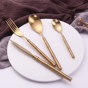 Spklifey 4Pcs/set Dinnerware Set Stainless Steel Gold Cutlery Set Knife Fork Set Flatware Tableware Silverware Drop Shipping
Spklifey 4Pcs/set Dinnerware Set Stainless Steel Gold Cutlery Set Knife Fork Set Flatware Tableware Silverware Drop Shipping