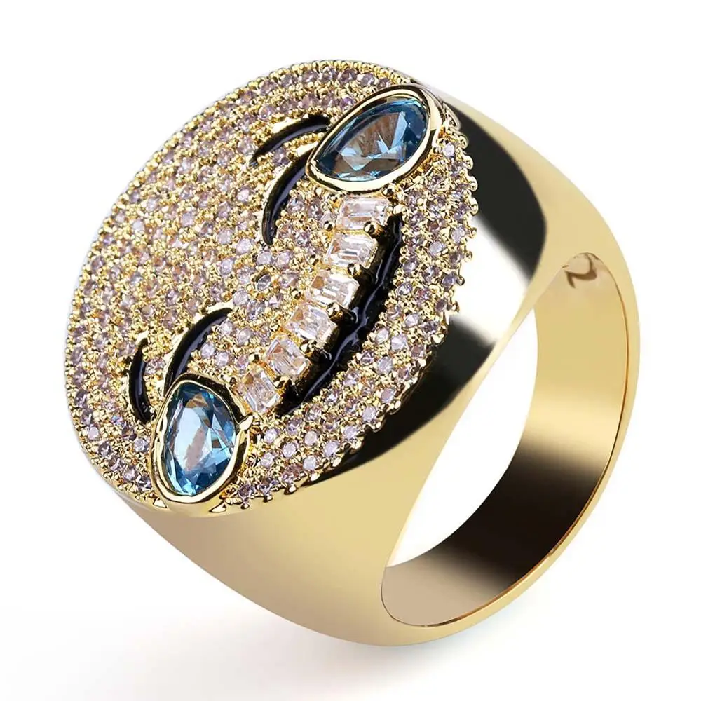 Hip Hop Fashion Trendy Ring Gold/Silver Color Iced Out Micro Pave CZ Stone Expression Package Rings Gifts
Hip Hop Fashion Trendy Ring Gold/Silver Color Iced Out Micro Pave CZ Stone Expression Package Rings Gifts