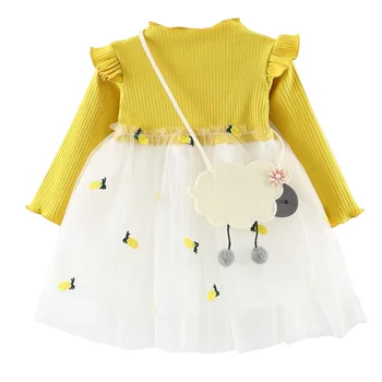 Cute Casual Long Sleeve Autumn Baby Kids Girl Princess Dress Toddler Patchwork Mesh Pineapple Sundress with Bag For 3 Months -4
Cute Casual Long Sleeve Autumn Baby Kids Girl Princess Dress Toddler Patchwork Mesh Pineapple Sundress with Bag For 3 Months -4