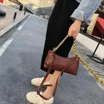 Chain Crocodile Pattern Messenger Bag Hand Bag Leather Clutch Bag Alligator Baguette Handbag Small Vintage Handbag Tote Clutch
Chain Crocodile Pattern Messenger Bag Hand Bag Leather Clutch Bag Alligator Baguette Handbag Small Vintage Handbag Tote Clutch