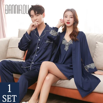 New 2020 Matching Pajamas Sets Couples Slik Satin Solid Full Button His-and-her Home Pyjama Suits For Lover Man Woman Pajamas
New 2020 Matching Pajamas Sets Couples Slik Satin Solid Full Button His-and-her Home Pyjama Suits For Lover Man Woman Pajamas