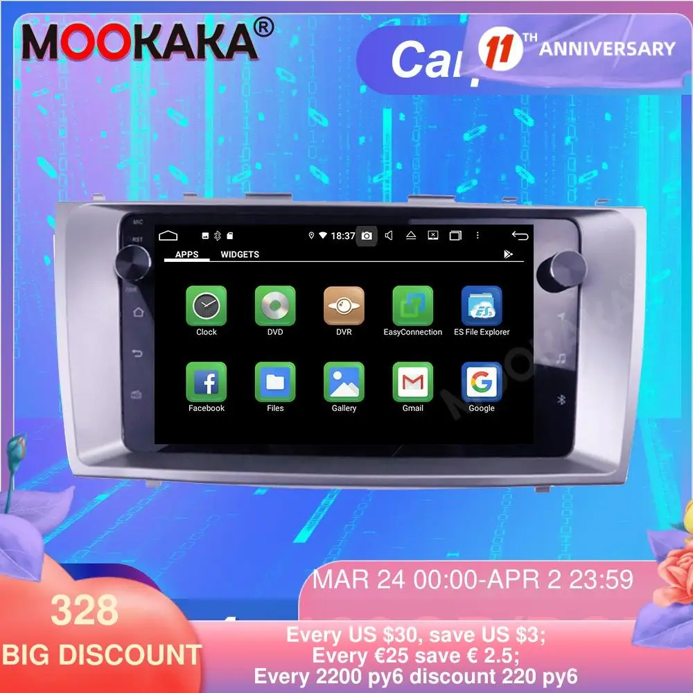 FOR Toyota Camry 2006-2011 Android10.0 4GRAM +128G ROM Screen Car Multimedia Player GPS Navigation Auto Stereo Head unit
FOR Toyota Camry 2006-2011 Android10.0 4GRAM +128G ROM Screen Car Multimedia Player GPS Navigation Auto Stereo Head unit