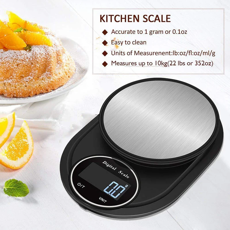 LCD Digital Scale for Kitchen Food Precise Portable Cooking Scale Baking Scale Balance Measuring Weight Libra
LCD Digital Scale for Kitchen Food Precise Portable Cooking Scale Baking Scale Balance Measuring Weight Libra
