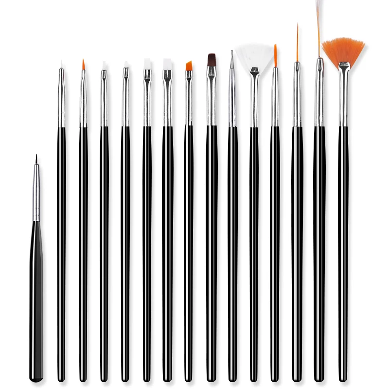 15Pcs/Set Nail Brush For Manicures Gel Brush Nail Art Brush For UV Gel Nail Polish For Gradient Painting Drawing Pen
15Pcs/Set Nail Brush For Manicures Gel Brush Nail Art Brush For UV Gel Nail Polish For Gradient Painting Drawing Pen